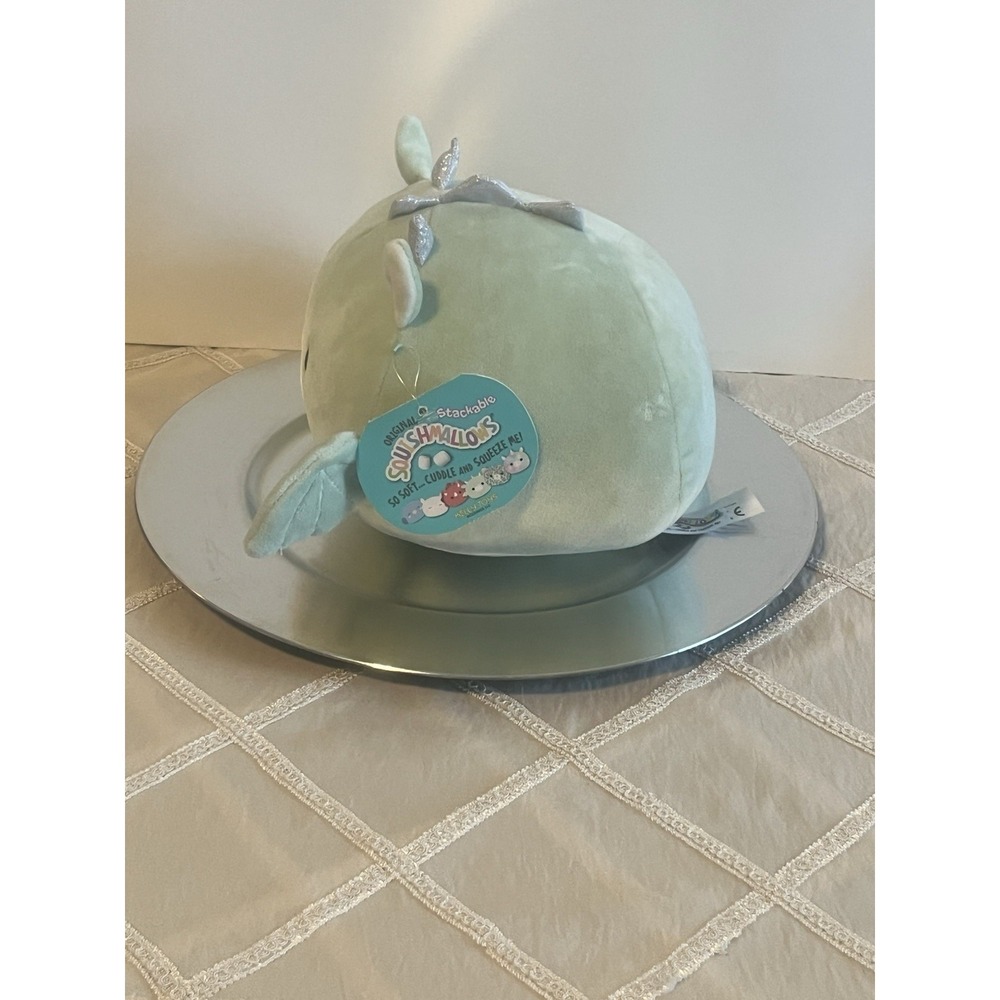 Kellytoy Squishmallows Stackable Drew Mint Green Dragon 8" Plush  -New With Tags - Picture 4 of 8
